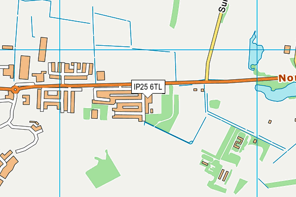 IP25 6TL map - OS VectorMap District (Ordnance Survey)