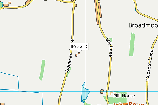 IP25 6TR map - OS VectorMap District (Ordnance Survey)