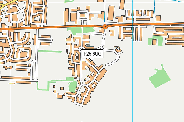 IP25 6UG map - OS VectorMap District (Ordnance Survey)