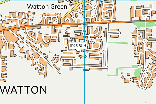 IP25 6UH map - OS VectorMap District (Ordnance Survey)