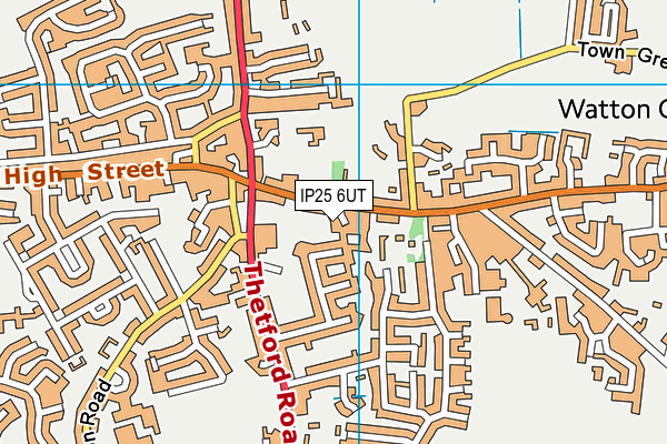 IP25 6UT map - OS VectorMap District (Ordnance Survey)
