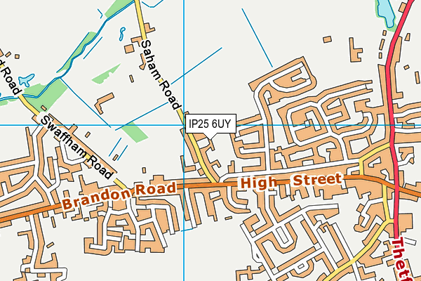 IP25 6UY map - OS VectorMap District (Ordnance Survey)