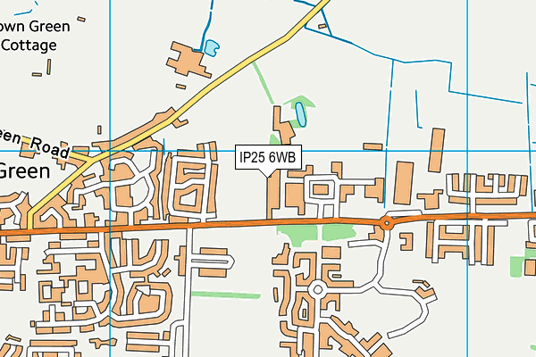 IP25 6WB map - OS VectorMap District (Ordnance Survey)