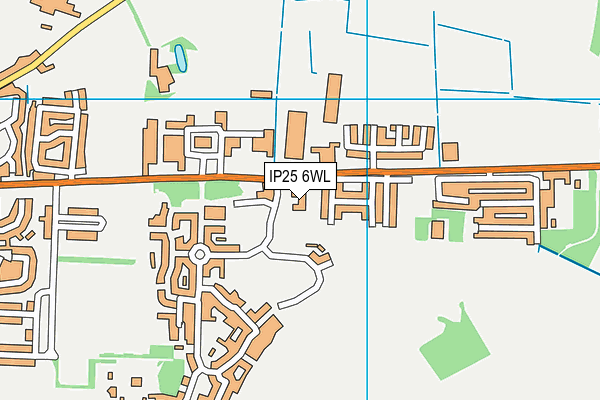 IP25 6WL map - OS VectorMap District (Ordnance Survey)