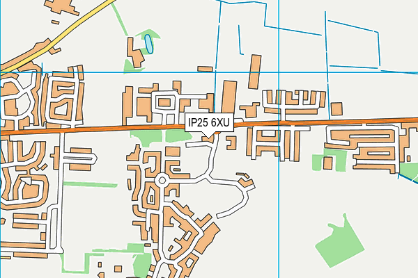 IP25 6XU map - OS VectorMap District (Ordnance Survey)