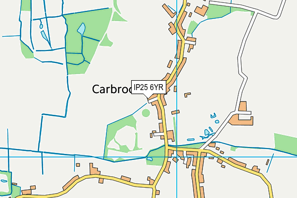 IP25 6YR map - OS VectorMap District (Ordnance Survey)