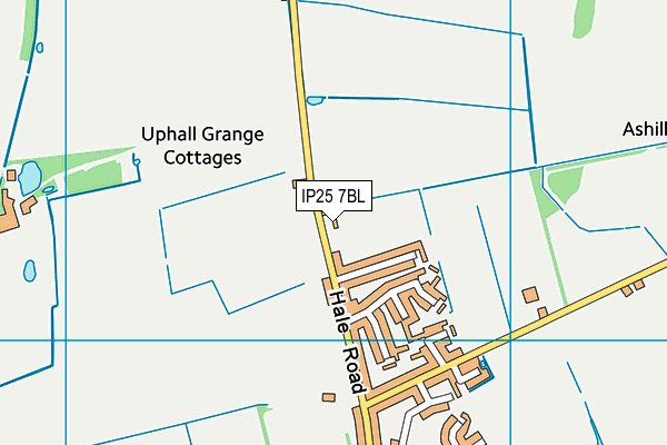 IP25 7BL map - OS VectorMap District (Ordnance Survey)