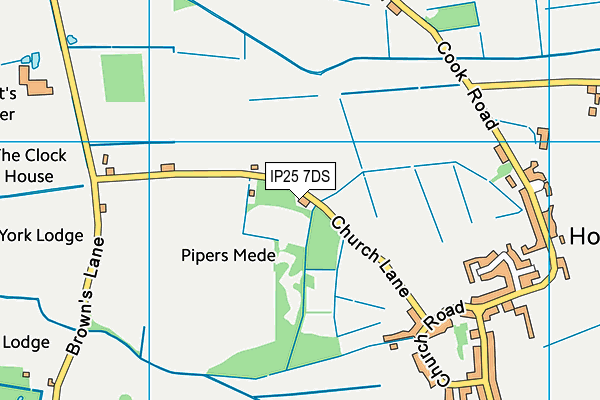 IP25 7DS map - OS VectorMap District (Ordnance Survey)