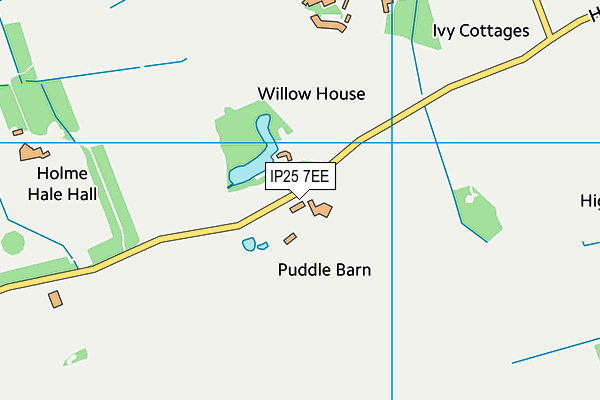 IP25 7EE map - OS VectorMap District (Ordnance Survey)