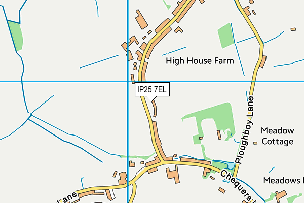 IP25 7EL map - OS VectorMap District (Ordnance Survey)