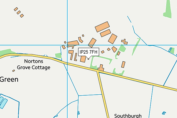 IP25 7FH map - OS VectorMap District (Ordnance Survey)