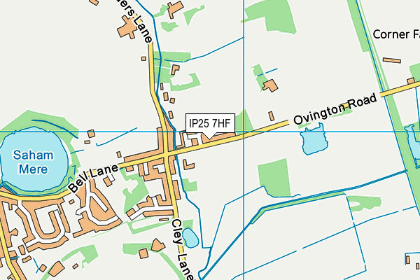 IP25 7HF map - OS VectorMap District (Ordnance Survey)