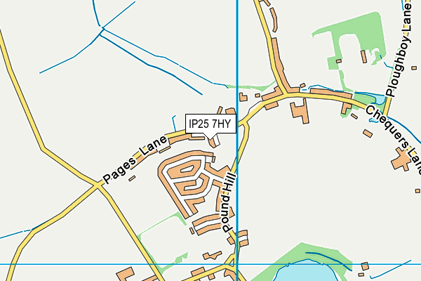 IP25 7HY map - OS VectorMap District (Ordnance Survey)