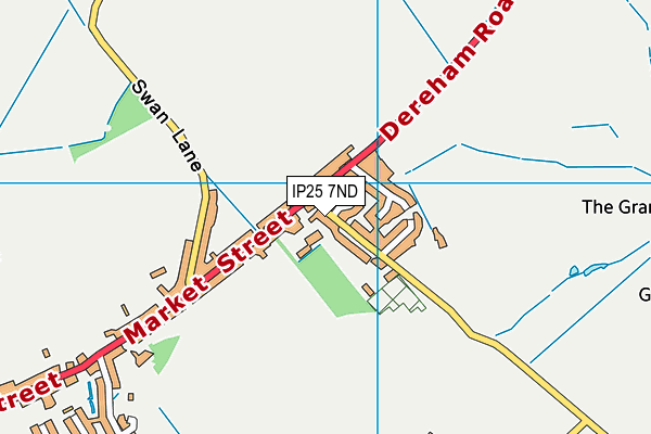 IP25 7ND map - OS VectorMap District (Ordnance Survey)