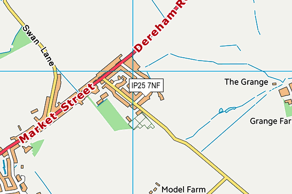 IP25 7NF map - OS VectorMap District (Ordnance Survey)