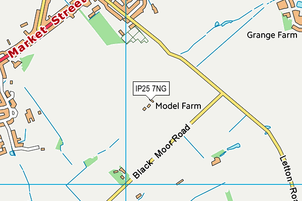 IP25 7NG map - OS VectorMap District (Ordnance Survey)