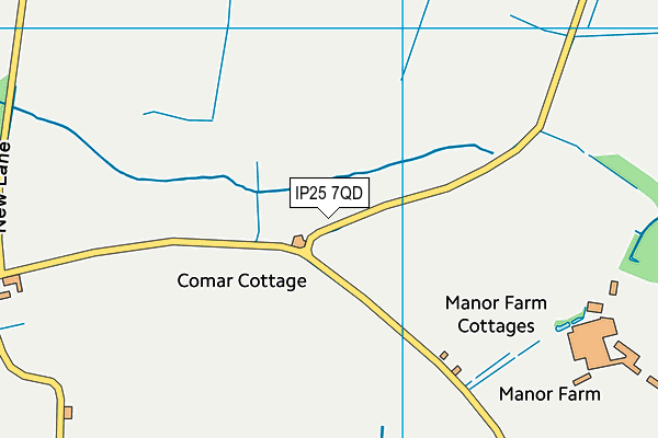 IP25 7QD map - OS VectorMap District (Ordnance Survey)