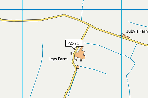 IP25 7QF map - OS VectorMap District (Ordnance Survey)