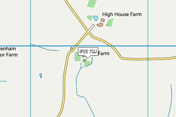 IP25 7QJ map - OS VectorMap District (Ordnance Survey)