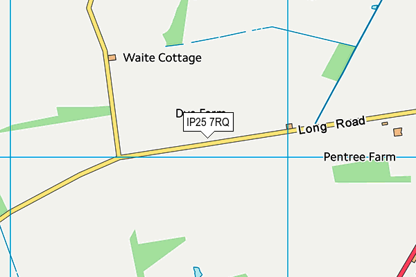 IP25 7RQ map - OS VectorMap District (Ordnance Survey)