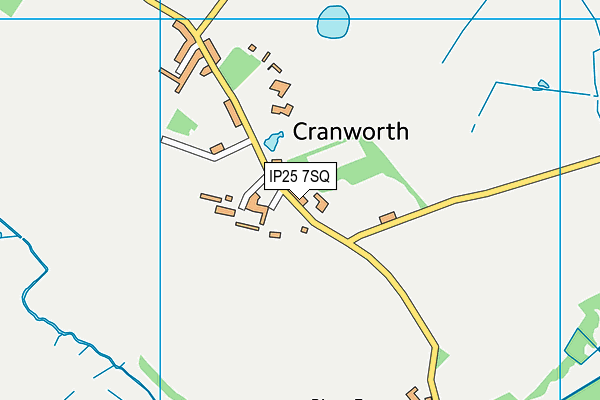 IP25 7SQ map - OS VectorMap District (Ordnance Survey)