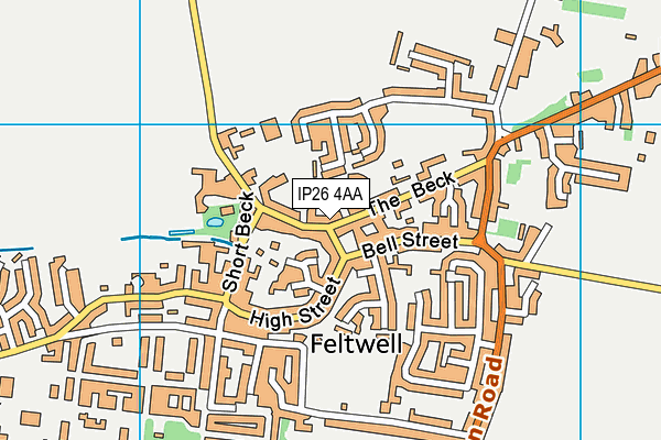 IP26 4AA map - OS VectorMap District (Ordnance Survey)