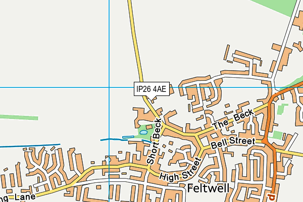 IP26 4AE map - OS VectorMap District (Ordnance Survey)