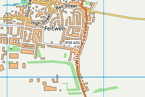 IP26 4AG map - OS VectorMap District (Ordnance Survey)