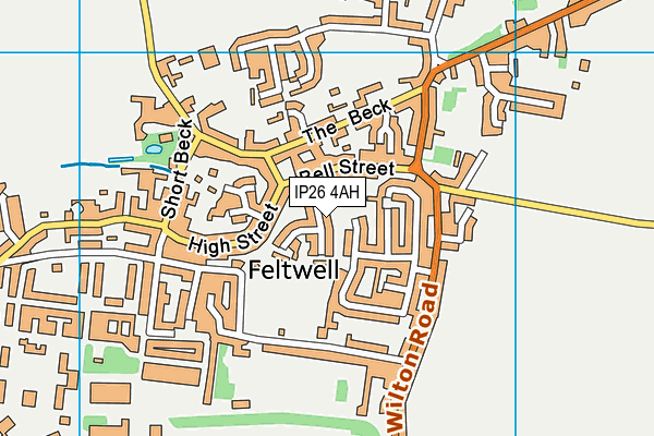 IP26 4AH map - OS VectorMap District (Ordnance Survey)