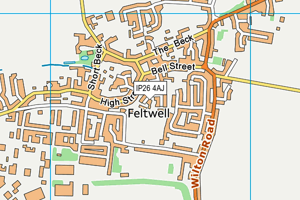 IP26 4AJ map - OS VectorMap District (Ordnance Survey)