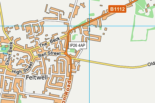 IP26 4AP map - OS VectorMap District (Ordnance Survey)