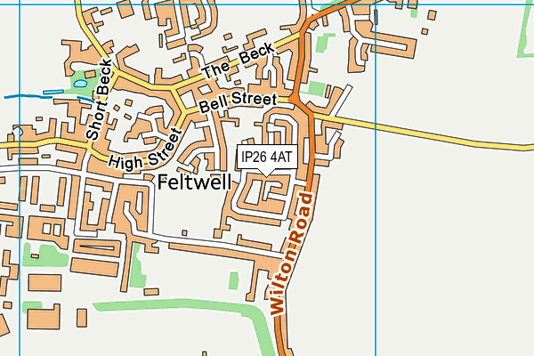 IP26 4AT map - OS VectorMap District (Ordnance Survey)