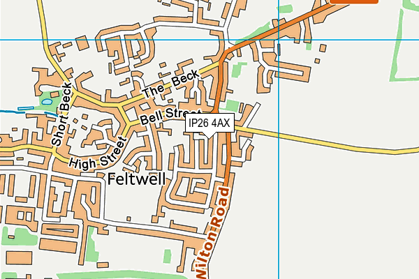 IP26 4AX map - OS VectorMap District (Ordnance Survey)