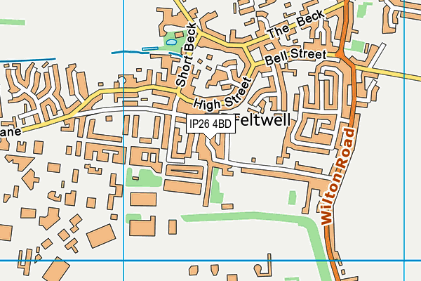 IP26 4BD map - OS VectorMap District (Ordnance Survey)
