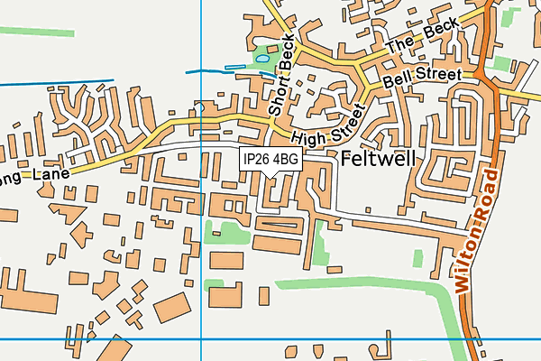 IP26 4BG map - OS VectorMap District (Ordnance Survey)