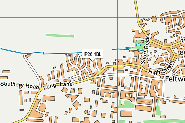 IP26 4BL map - OS VectorMap District (Ordnance Survey)