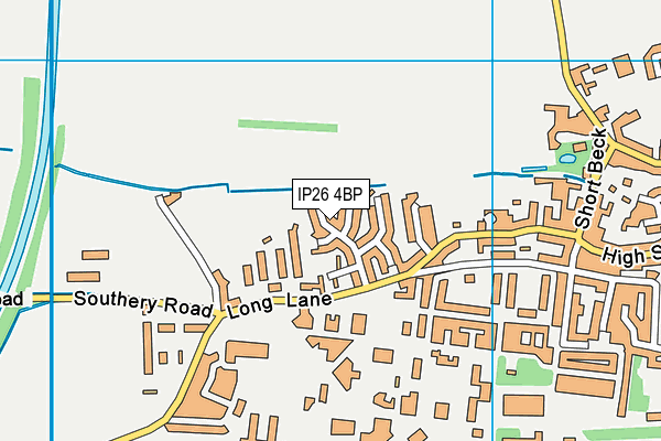IP26 4BP map - OS VectorMap District (Ordnance Survey)