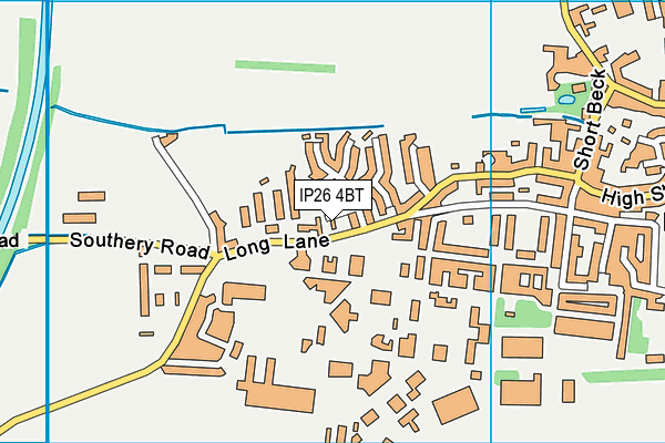 IP26 4BT map - OS VectorMap District (Ordnance Survey)