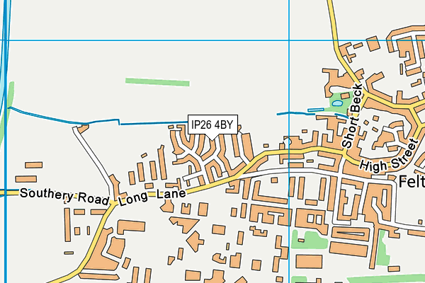 IP26 4BY map - OS VectorMap District (Ordnance Survey)