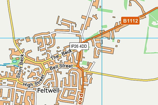 IP26 4DD map - OS VectorMap District (Ordnance Survey)