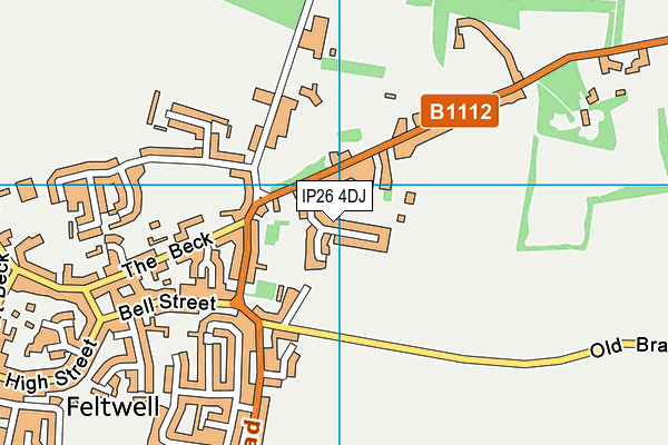 IP26 4DJ map - OS VectorMap District (Ordnance Survey)