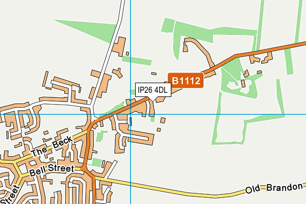 IP26 4DL map - OS VectorMap District (Ordnance Survey)