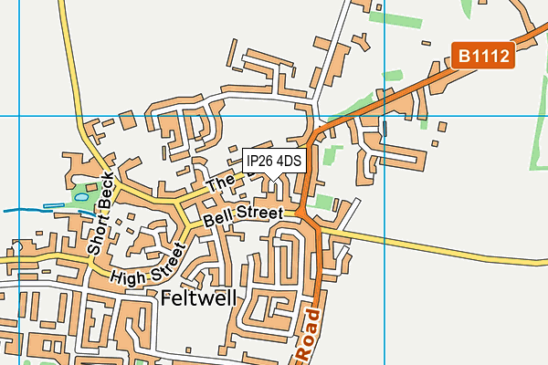 IP26 4DS map - OS VectorMap District (Ordnance Survey)