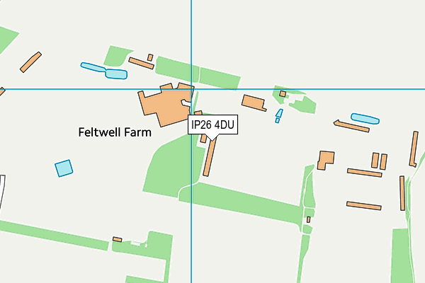 IP26 4DU map - OS VectorMap District (Ordnance Survey)