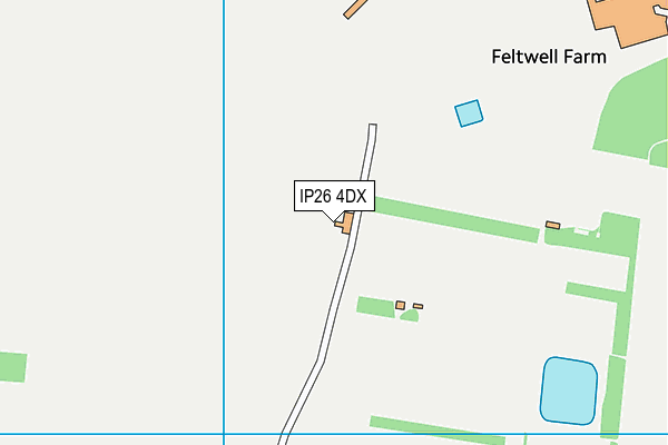 IP26 4DX map - OS VectorMap District (Ordnance Survey)