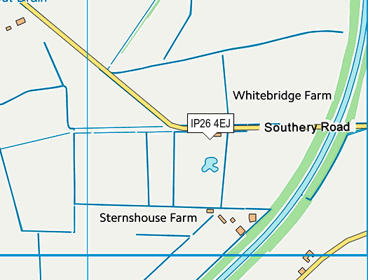 IP26 4EJ map - OS VectorMap District (Ordnance Survey)