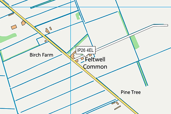 IP26 4EL map - OS VectorMap District (Ordnance Survey)