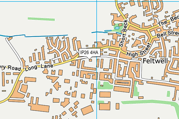 IP26 4HA map - OS VectorMap District (Ordnance Survey)