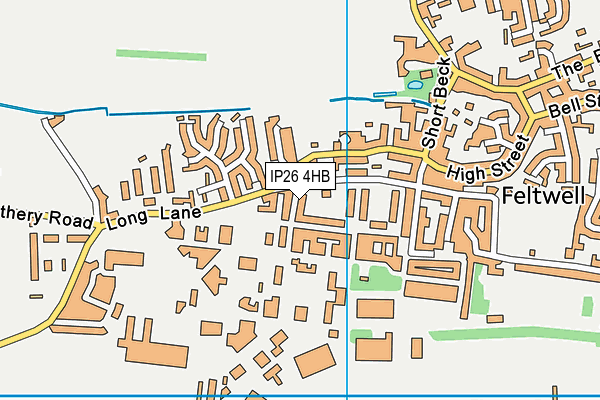 IP26 4HB map - OS VectorMap District (Ordnance Survey)