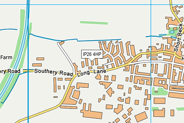 IP26 4HP map - OS VectorMap District (Ordnance Survey)